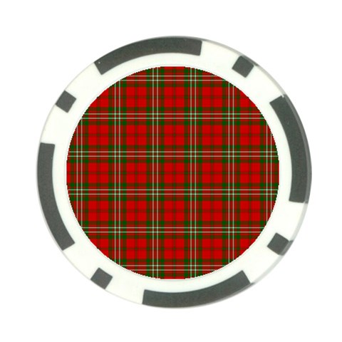 Scott Tartan Poker Chip Card Guard from ArtsNow.com Front
