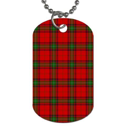 Seton Tartan Dog Tag (Two Sides) from ArtsNow.com Front