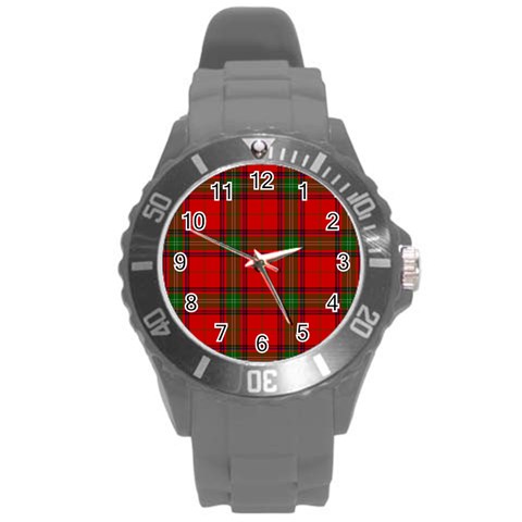 Seton Tartan Round Plastic Sport Watch (L) from ArtsNow.com Front