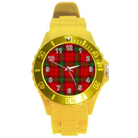Seton Tartan Round Plastic Sport Watch (L) from ArtsNow.com Front