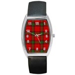 Seton Tartan Barrel Style Metal Watch