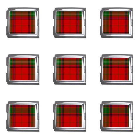 Seton Tartan Mega Link Italian Charm (9 pack) from ArtsNow.com Front