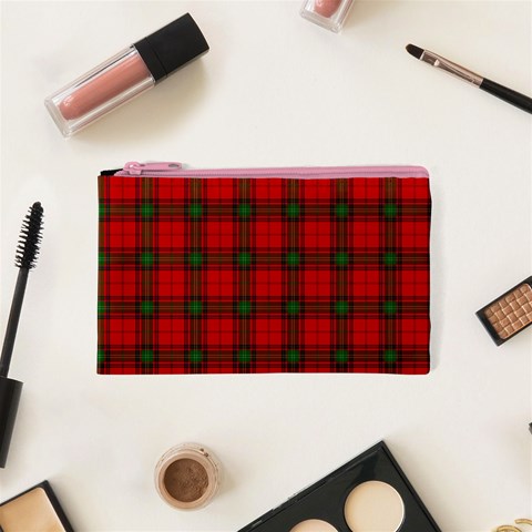 Seton Tartan Canvas Cosmetic Bag (XS) from ArtsNow.com Front