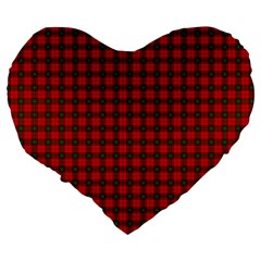 Seton Tartan Large 19  Premium Heart Shape Cushion from ArtsNow.com Back