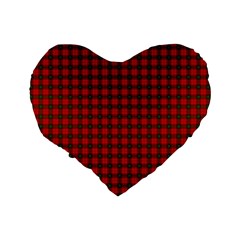 Seton Tartan Standard 16  Premium Flano Heart Shape Cushion from ArtsNow.com Back