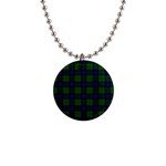 Armstrong Tartan 1  Button Necklace
