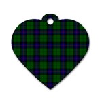 Armstrong Tartan Dog Tag Heart (Two Sides)