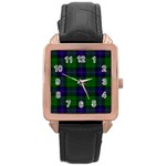 Armstrong Tartan Rose Gold Leather Watch