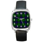 Armstrong Tartan Square Metal Watch