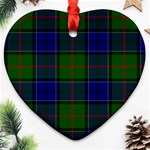 Colquhoun Tartan Heart Ornament (Two Sides)