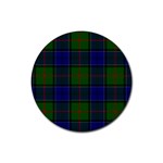 Colquhoun Tartan Rubber Coaster (Round)