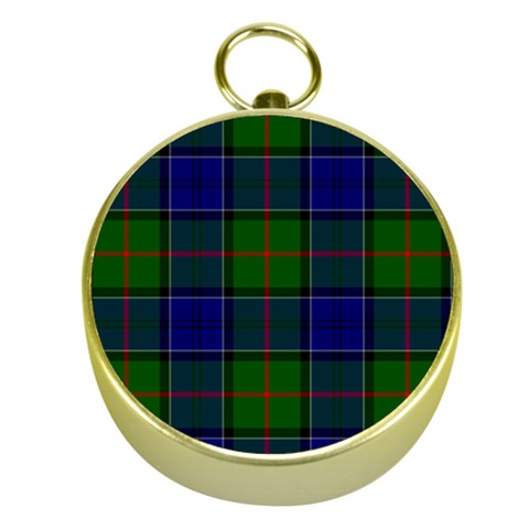 Colquhoun Tartan Gold Compass from ArtsNow.com Front