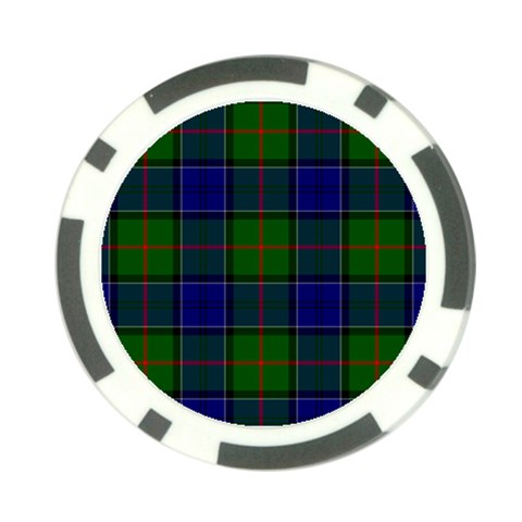 Colquhoun Tartan Poker Chip Card Guard from ArtsNow.com Front