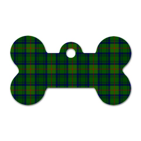 Cranstoun Tartan Dog Tag Bone (One Side) from ArtsNow.com Front