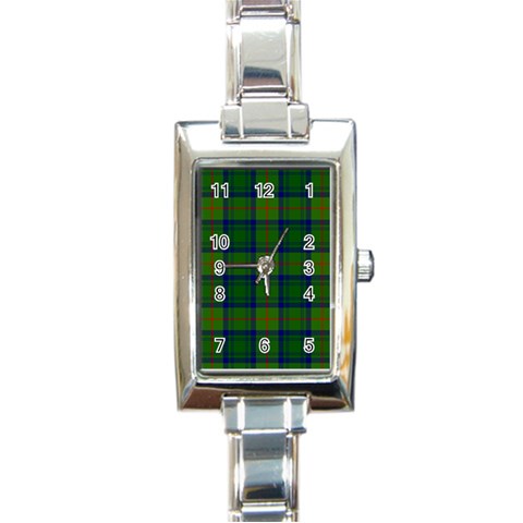 Cranstoun Tartan Rectangle Italian Charm Watch from ArtsNow.com Front