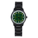 Cranstoun Tartan Stainless Steel Round Watch