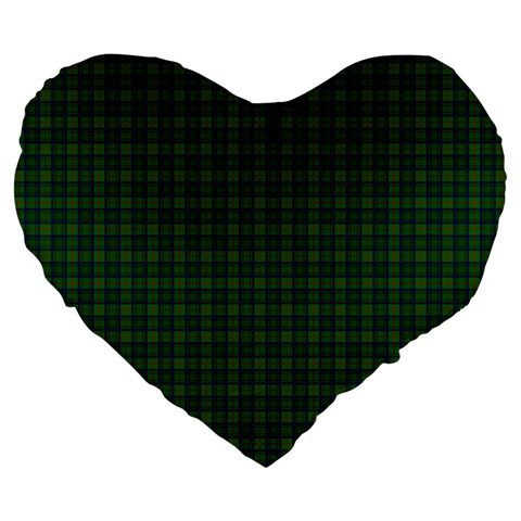 Cranstoun Tartan Large 19  Premium Heart Shape Cushion from ArtsNow.com Front