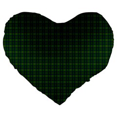 Cranstoun Tartan Large 19  Premium Flano Heart Shape Cushion from ArtsNow.com Front