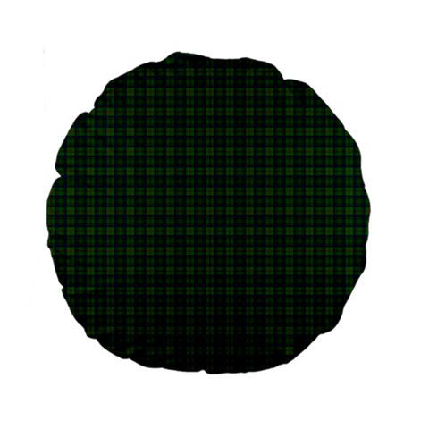 Cranstoun Tartan Standard 15  Premium Round Cushion from ArtsNow.com Front