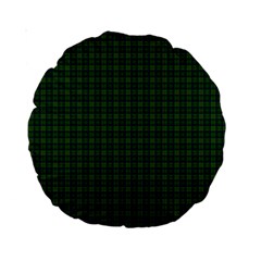 Cranstoun Tartan Standard 15  Premium Round Cushion from ArtsNow.com Back