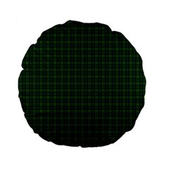 Cranstoun Tartan Standard 15  Premium Flano Round Cushion from ArtsNow.com Back