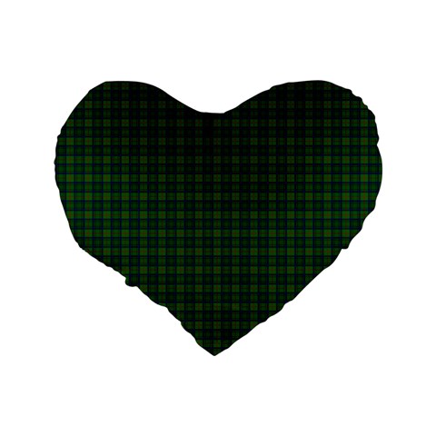 Cranstoun Tartan Standard 16  Premium Heart Shape Cushion from ArtsNow.com Back