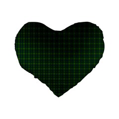 Cranstoun Tartan Standard 16  Premium Heart Shape Cushion from ArtsNow.com Back