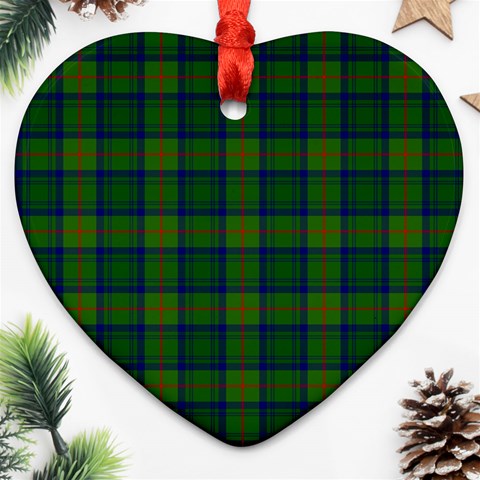 Cranstoun Tartan Heart Ornament (Two Sides) from ArtsNow.com Front