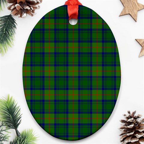 Cranstoun Tartan Ornament (Oval) from ArtsNow.com Front