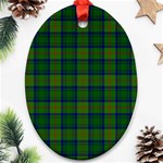 Cranstoun Tartan Oval Ornament (Two Sides)