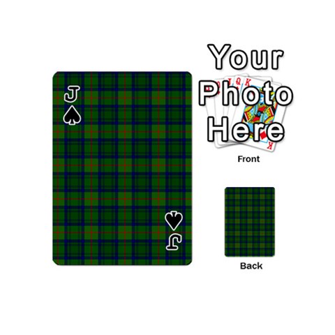 Jack Cranstoun Tartan Playing Cards 54 (Mini) from ArtsNow.com Front - SpadeJ