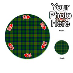 Cranstoun Tartan Playing Cards 54 (Round) from ArtsNow.com Front - Heart10