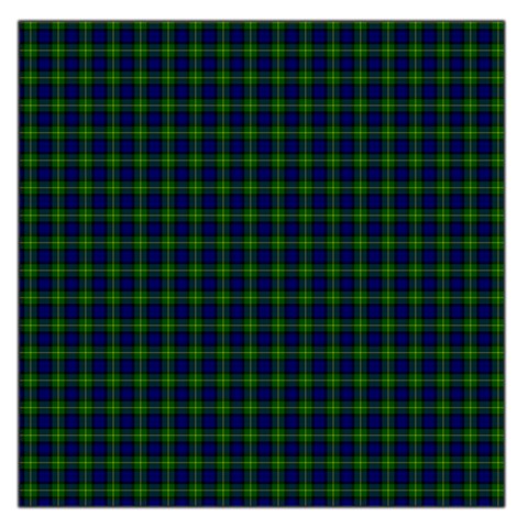 Gordon Tartan Large Satin Scarf (Square) from ArtsNow.com Front