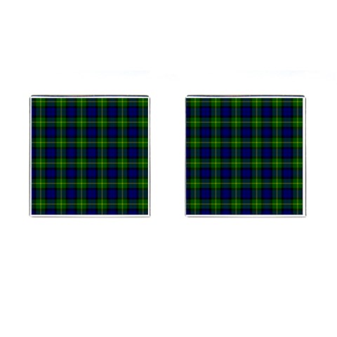 Gordon Tartan Cufflinks (Square) from ArtsNow.com Front(Pair)