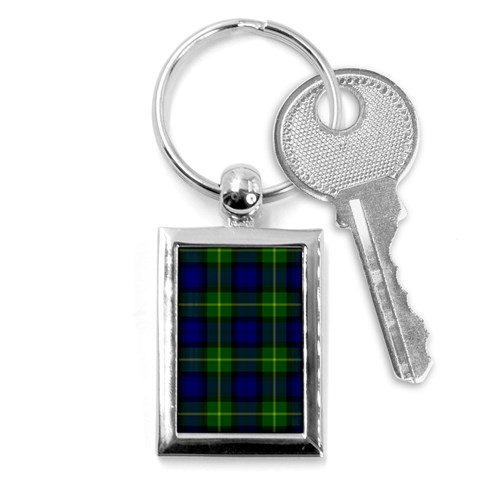 Gordon Tartan Key Chain (Rectangle) from ArtsNow.com Front