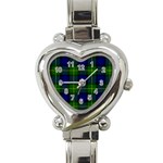 Gordon Tartan Heart Italian Charm Watch