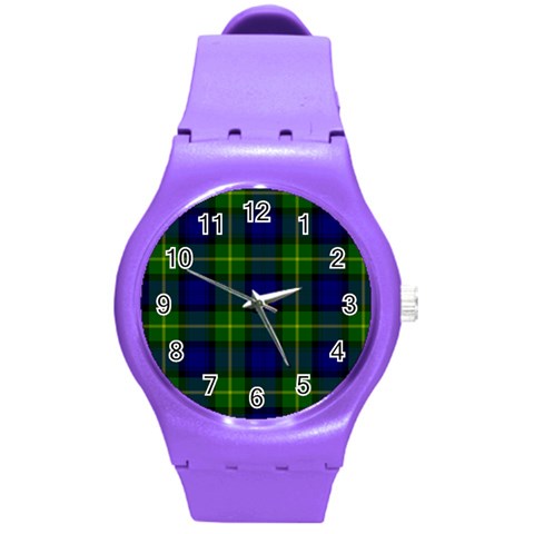 Gordon Tartan Round Plastic Sport Watch (M) from ArtsNow.com Front