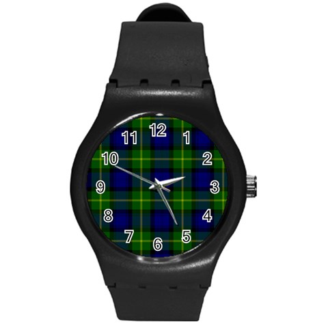 Gordon Tartan Round Plastic Sport Watch (M) from ArtsNow.com Front