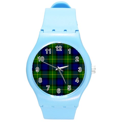 Gordon Tartan Round Plastic Sport Watch (M) from ArtsNow.com Front