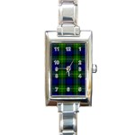Gordon Tartan Rectangle Italian Charm Watch