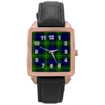 Gordon Tartan Rose Gold Leather Watch