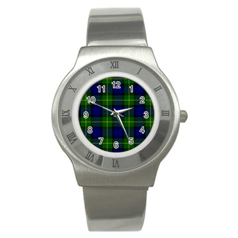 Gordon Tartan Stainless Steel Watch from ArtsNow.com Front