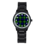 Gordon Tartan Stainless Steel Round Watch