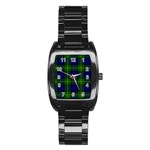 Gordon Tartan Stainless Steel Barrel Watch