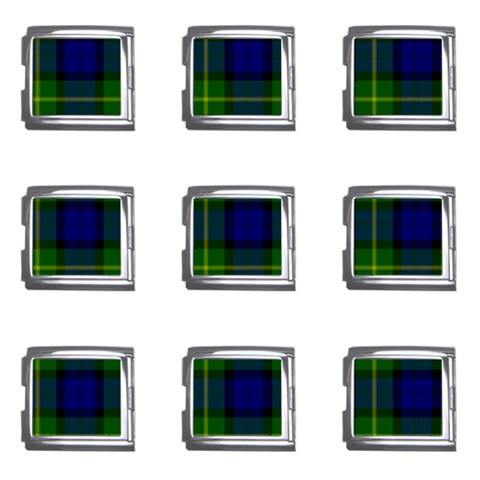 Gordon Tartan Mega Link Italian Charm (9 pack) from ArtsNow.com Front