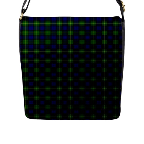 Gordon Tartan Flap Closure Messenger Bag (L) from ArtsNow.com Front