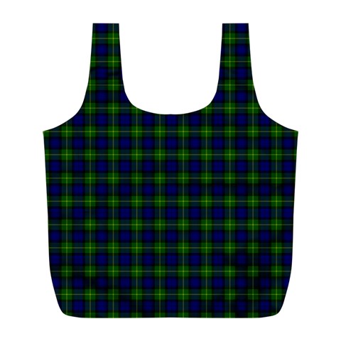 Gordon Tartan Full Print Recycle Bag (L) from ArtsNow.com Front