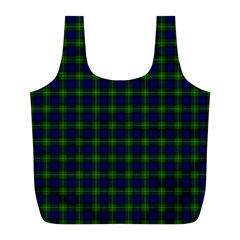 Gordon Tartan Full Print Recycle Bag (L) from ArtsNow.com Front