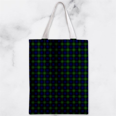 Gordon Tartan Zipper Classic Tote Bag from ArtsNow.com Back