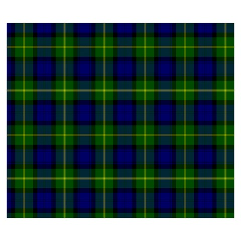 Gordon Tartan Zipper Large Tote Bag from ArtsNow.com Back